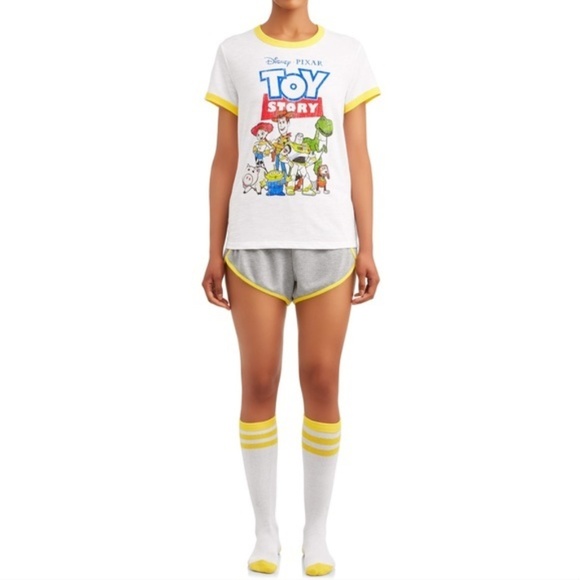 Other - DISNEY Womens Toy Story 3pc Set: Top/Shorts/Socks
